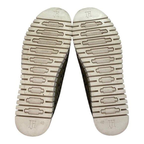 PC3 Ilse Jacobsen Tulip Army Green Perforated Women's Slip on Sneakers Size 40 - Picture 6 of 7